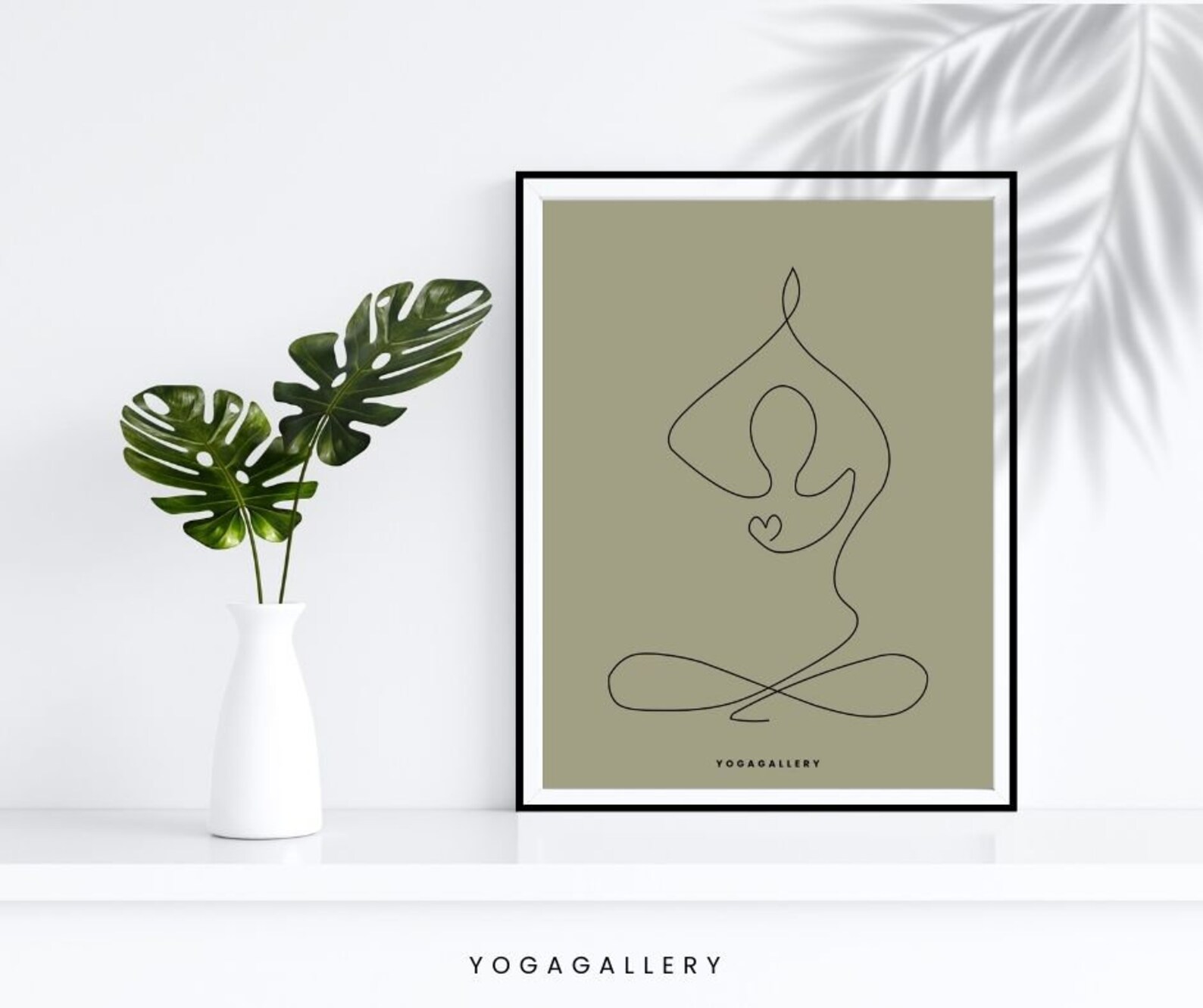Yoga Poster, Set of 4 Printable Poster, Yoga Art Wall Decor, Yoga Pose