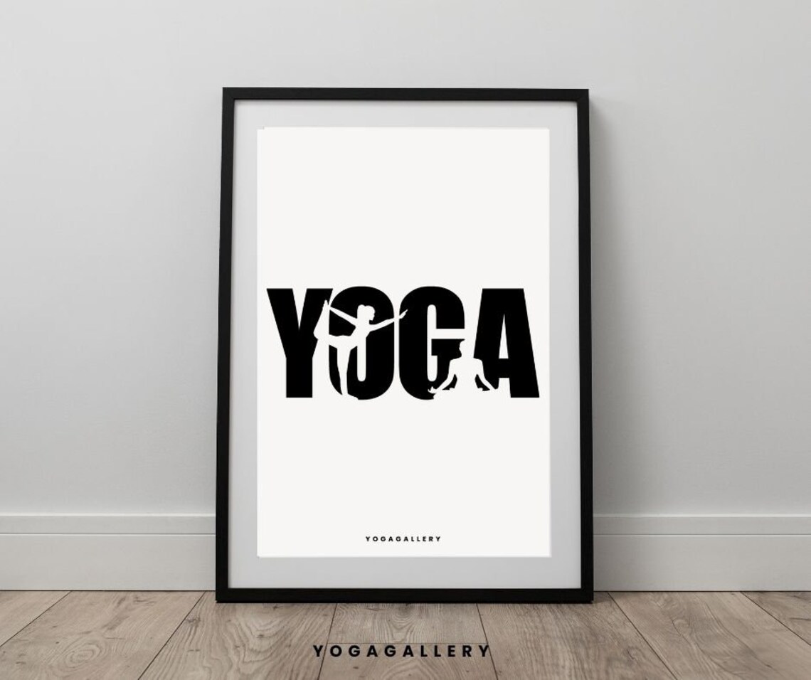 Yoga Poster, Set of 3 Printable Poster, Yoga Art Wall Decor, Yoga Pose Digital Print, Yoga Poses