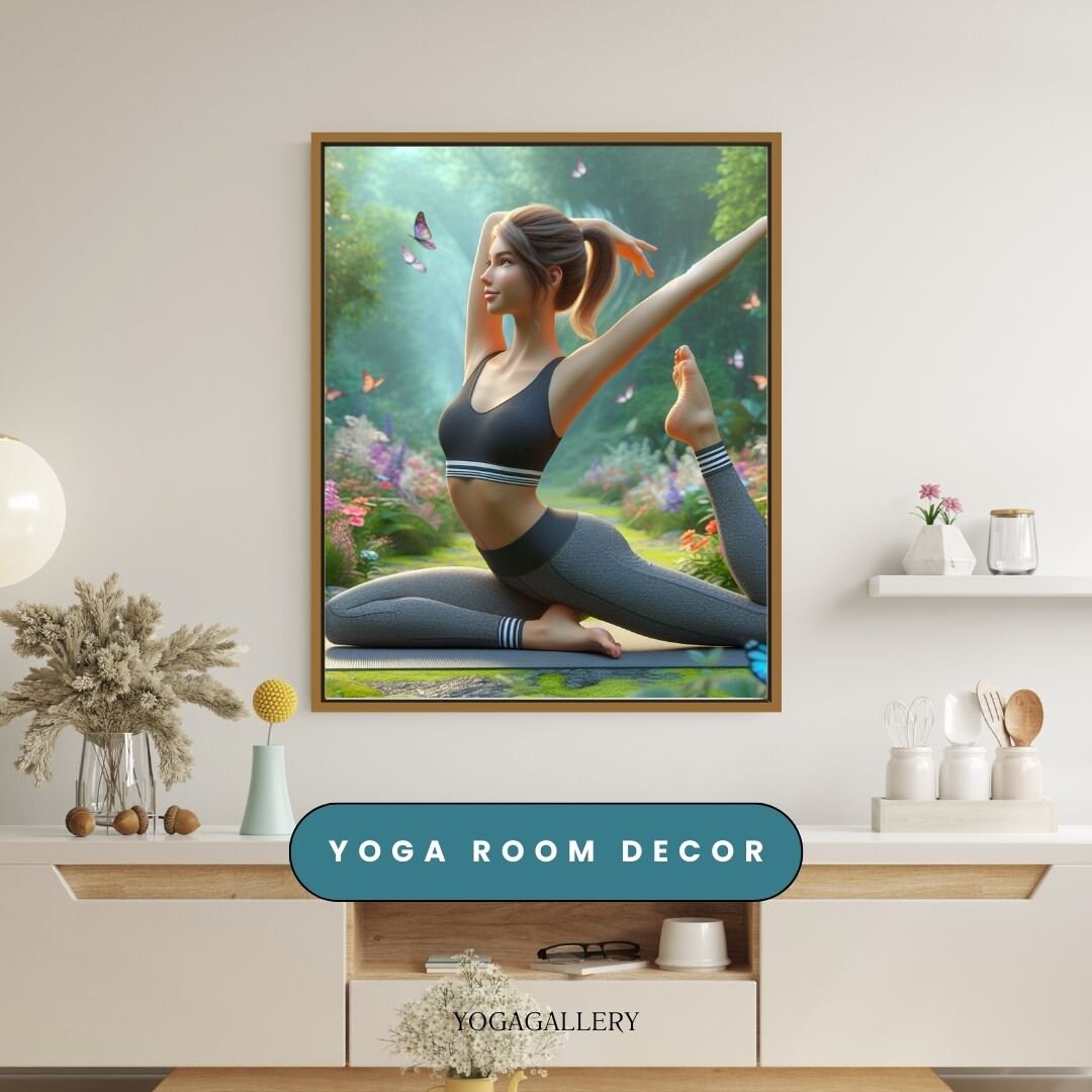 Buy Yoga Poster, Yoga Pose Poster, Yoga Wall Decor, Yoga Studio Wall