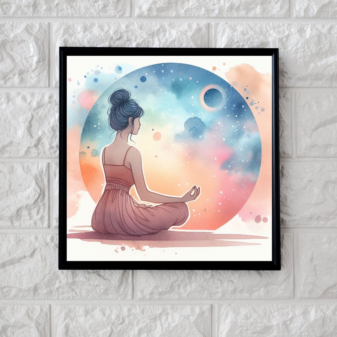 Buy Yoga Poster, Wall Art, Yoga Meditation, Yoga Art Wall Decor, Studio Decoration, Hot Yoga