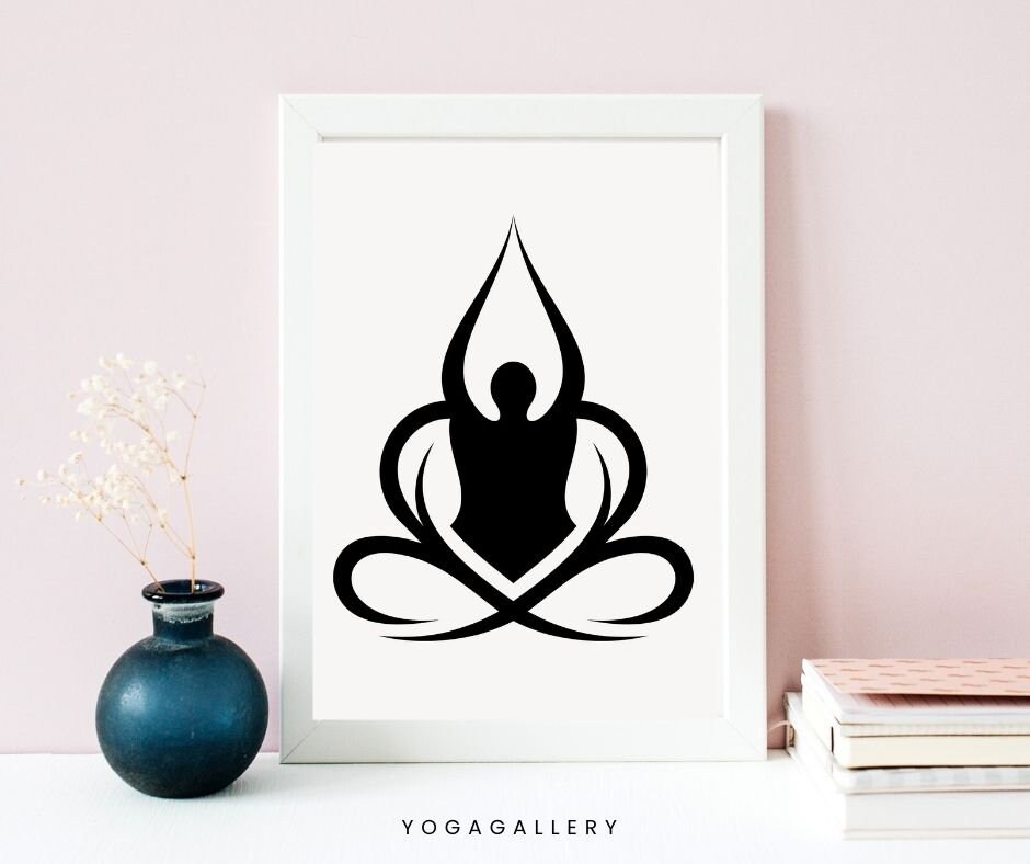 Yoga Poster, Set of 3 Printable Poster, Yoga Art Wall Decor, Yoga Pose Digital Print, Yoga Poses