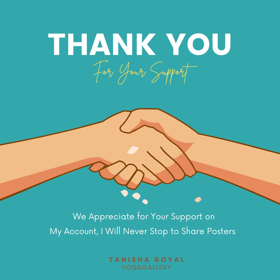 Yoga Pose Poster, Yoga Wall Decor, Yoga Studio Wall Art, Meditation