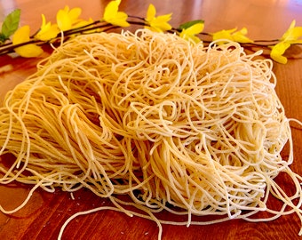 Capellini (Angel Hair) Fresh Pasta - 2 Lb. - Vegan!
