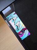 Miku Holographic Vinyl Sticker [v2] - Vocaloid Hatsune Miku Peeker Sticker | Anime Peeker Sticker, Anime Sticker, Cute Miku Sticker