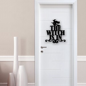 The Witch is in Metal Wall Art, Metal Wall Decor, Helloween Metal Wall ...
