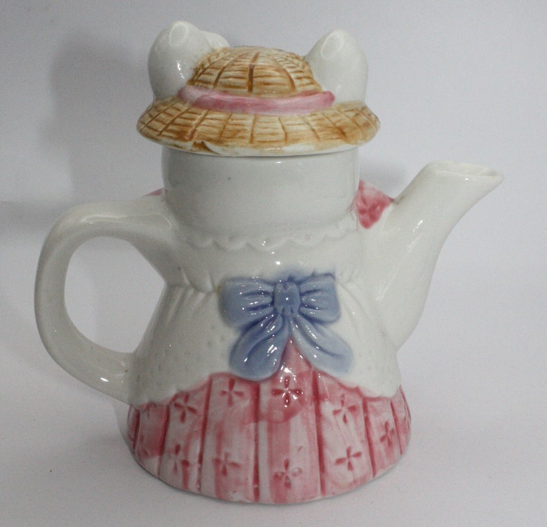 Vintage Teapot Pig Teapot Pig Figurine Cottage Core Teapot Etsy