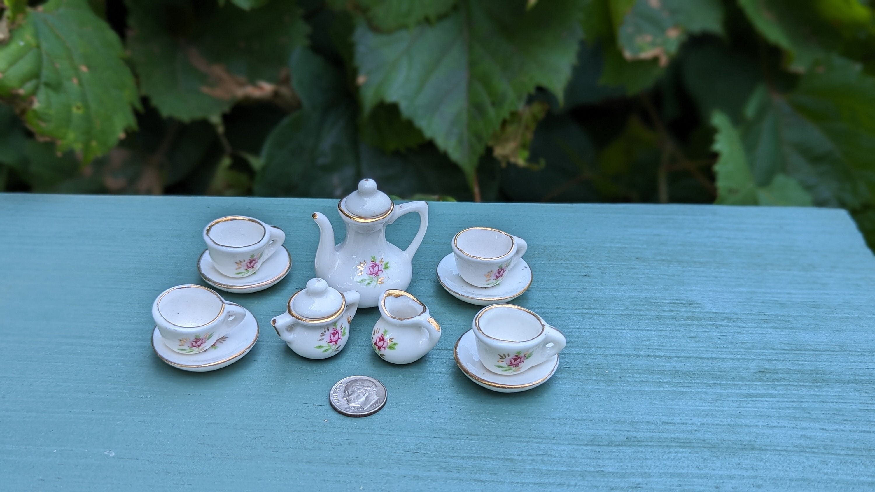Vintage Doll Tea Set Vintage Child Tea Set Doll House Cottage - Etsy