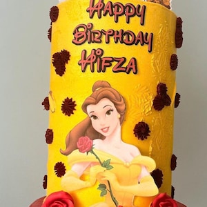 Beauty and the beast 10 piece cake topper set