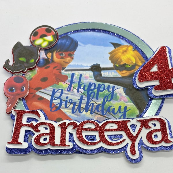 Miraculous cake topper