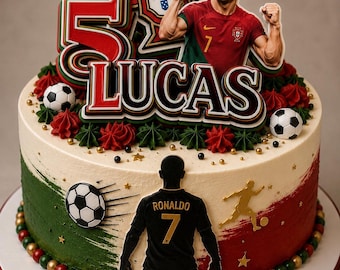 Ronaldo  cake topper set
