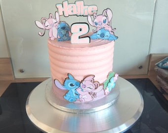 Stitch  cake topper set