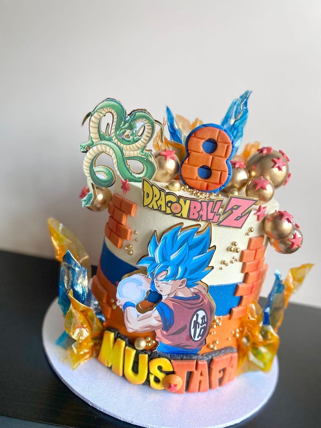 Dragonballz Inspired 5 Piece Cake Topper Set - Etsy UK