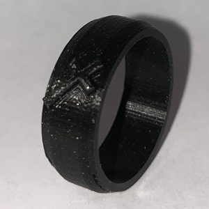 Cross Ring 3D Printed Ring Lightweight and Modern Annamary Jewelry