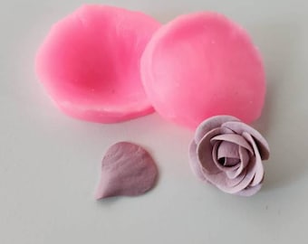 Rose petal texture press mold