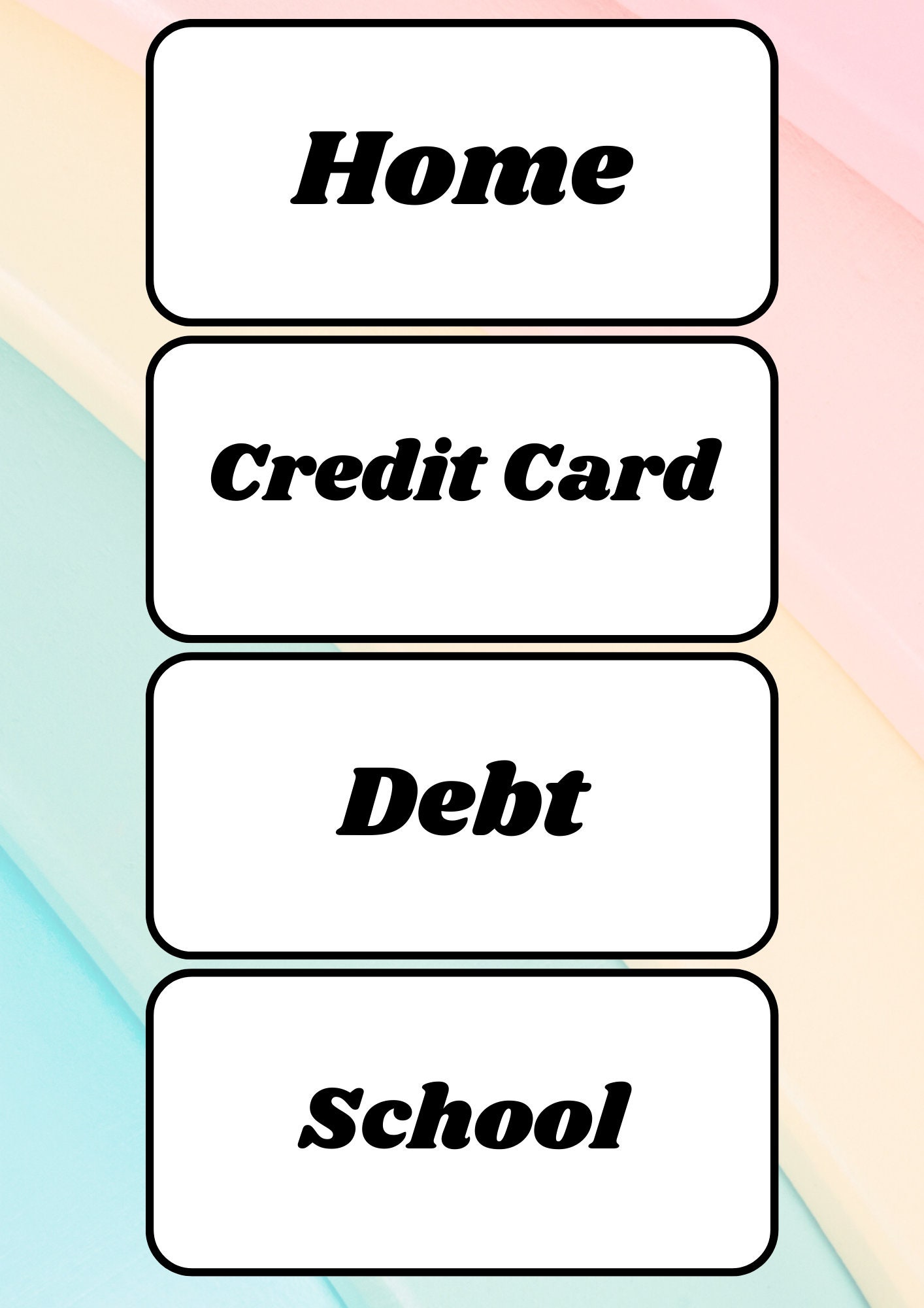 Printable Labels for Budget Binders Black and White 28 Categories Plus ...