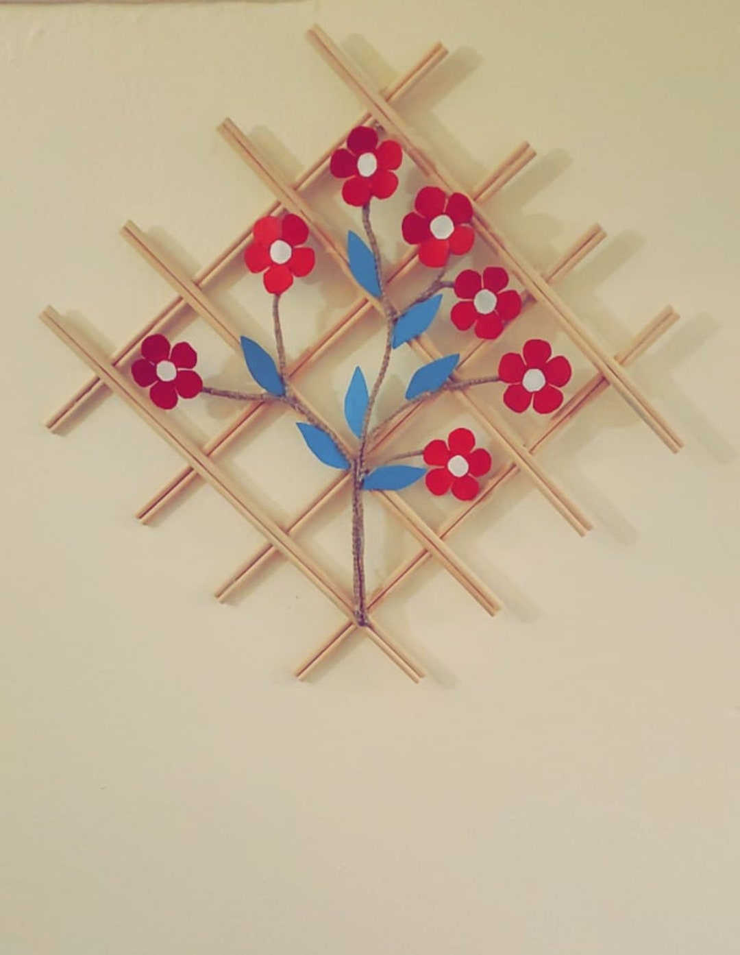 Hanging Flower Wall Decor. Etsy