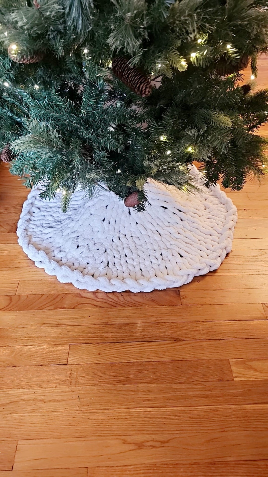 Handknitted Tree Skirt Etsy