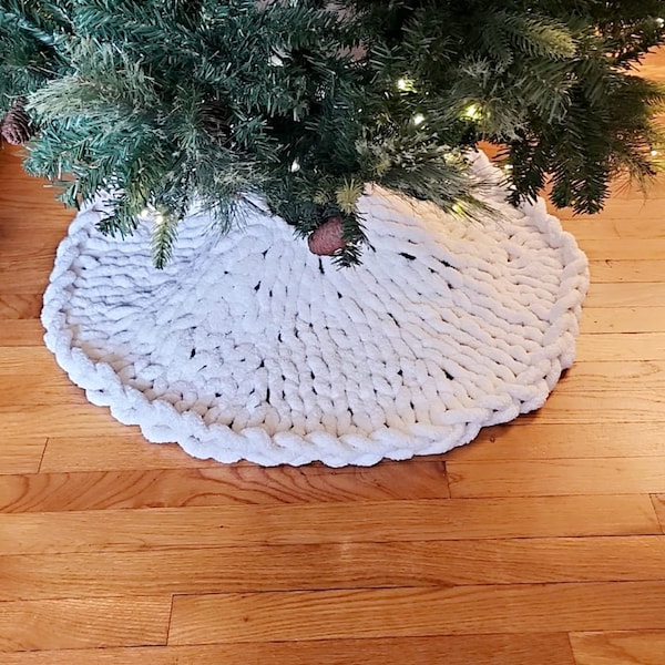 Knit Tree Skirt Etsy