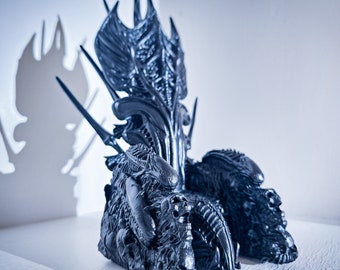 Predator Collector Clan Leader Throne | Custom Diorama Sculpture for NECA Action Figure | Yautja Element | Fan Art | HR Giger Replica