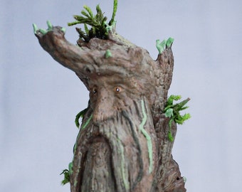 Treebeard 3,5" magnetisk fankonststaty - Handmålad modell för Midgårdssamlare - Bearded Tree anpassad magnetkonst