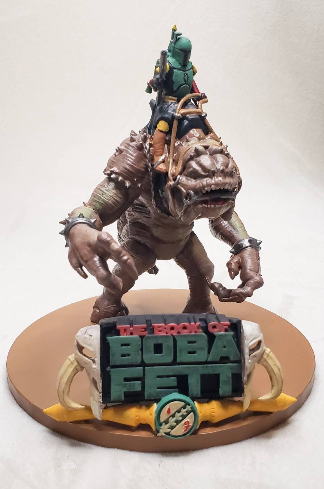 Boba Fett Riding Rancor Book Of Boba Fett Star Wars Fan Art Etsy