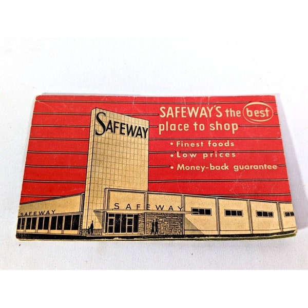 Safeway Supermarket Vintage 1960s Complimentary Sewing Needle Pack with Needles