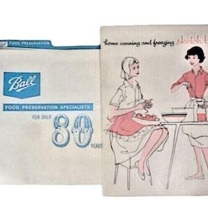 Ball Food Home Canning 1950 Preservation Specialists Vintage Pamphlet Book