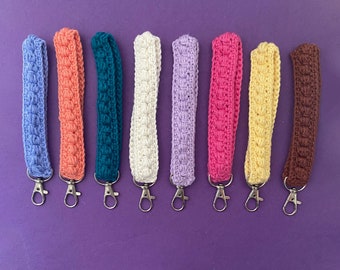 Crochet Wristlet | handmade Wristlet | Keyrings | Cute crochet Wristlet