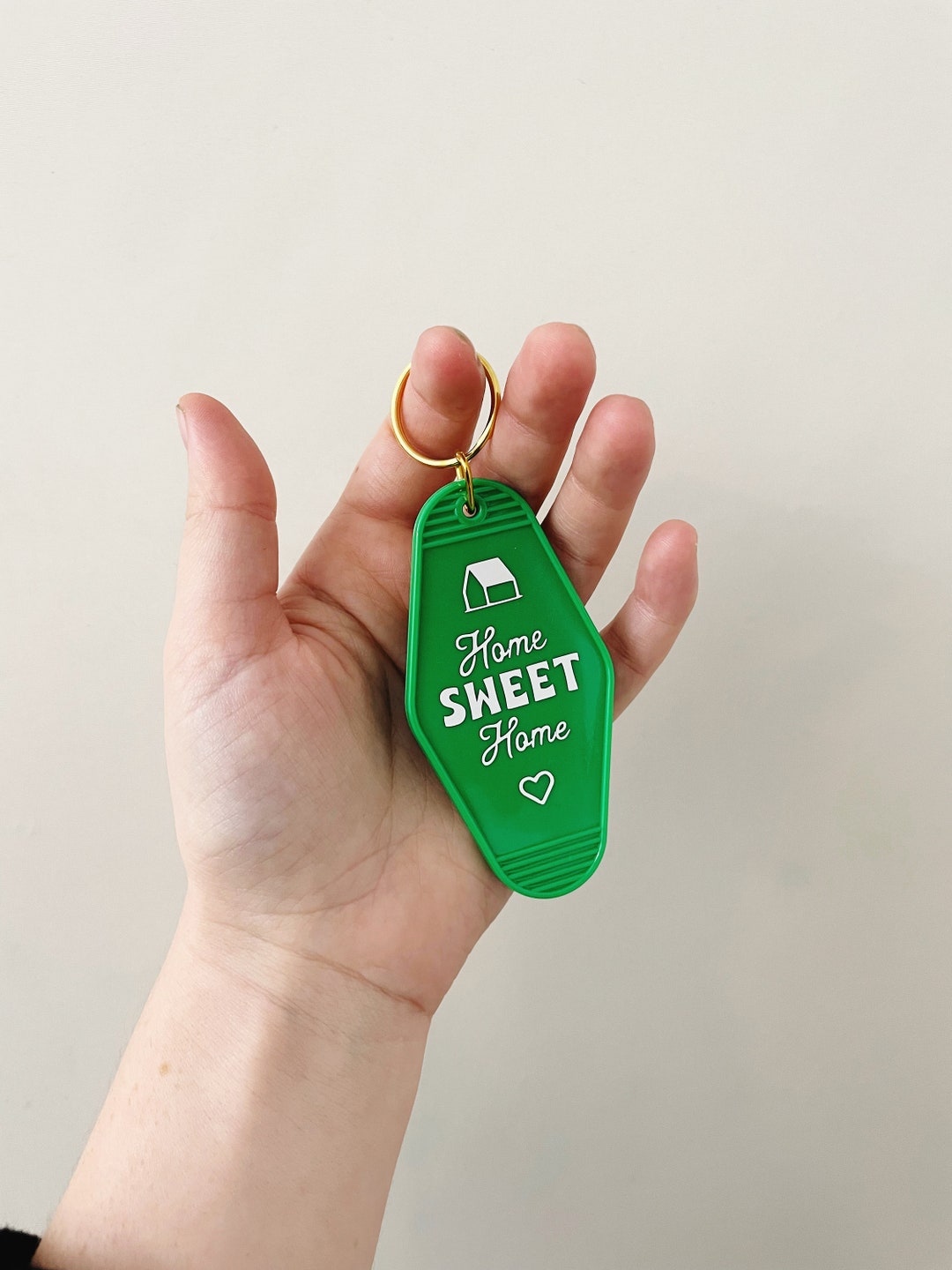 Vintage Motel Keychain home Sweet Home Custom Etsy