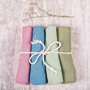 Linen napkins set, Farm house dinning room table