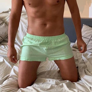 Leinen Shorts, Schlaf Boxer, Pyjama Shorts, Herren Unterwäsche, Leinen Boxer, Herren Unterwäsche,Schlaf Shorts