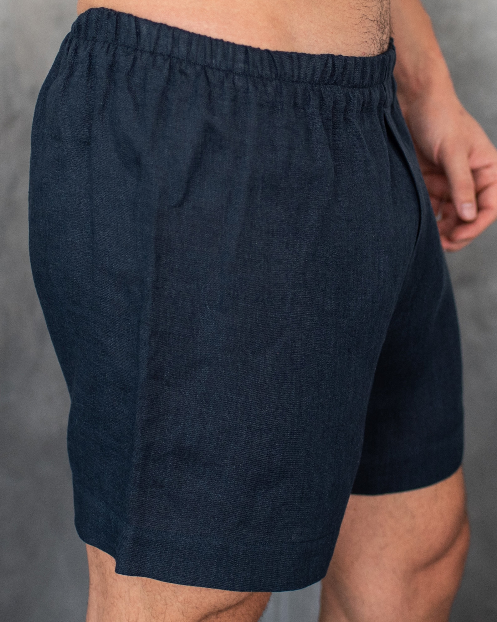 Linen Shorts, Organic Sleep Boxer, Pajama Shorts, Men's Linen Underwear