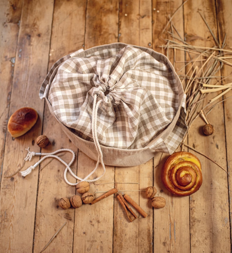 Panier de rangement de linge, Panier de linge de Pâques, Stockage zéro déchet, Sac de linge à cordon de serrage, Organisateurs biologiques, Buffet de cuisine, Cylindre de sac image 6