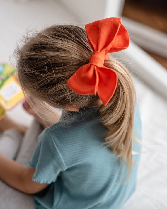 【オーダー受付】リネン ヘアアクセサリー シュシュ　キッズ 子供 オーダー受付】リネン ヘアアクセサリー シュシュ キッズ 子供