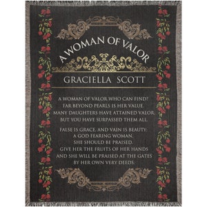Woman Of Valor Personalized Gift, Gift For Women, Proverbs 31 Gift, Gift For Wife, Birthday Woman Gift, Virtuous Woman Gift