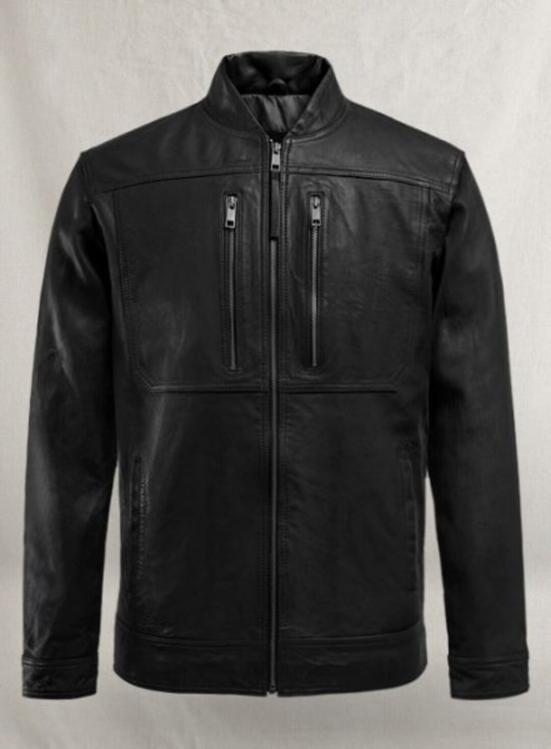 Robalo Black Color Leather Jacket Made From 100% Lamb Skin. - Etsy