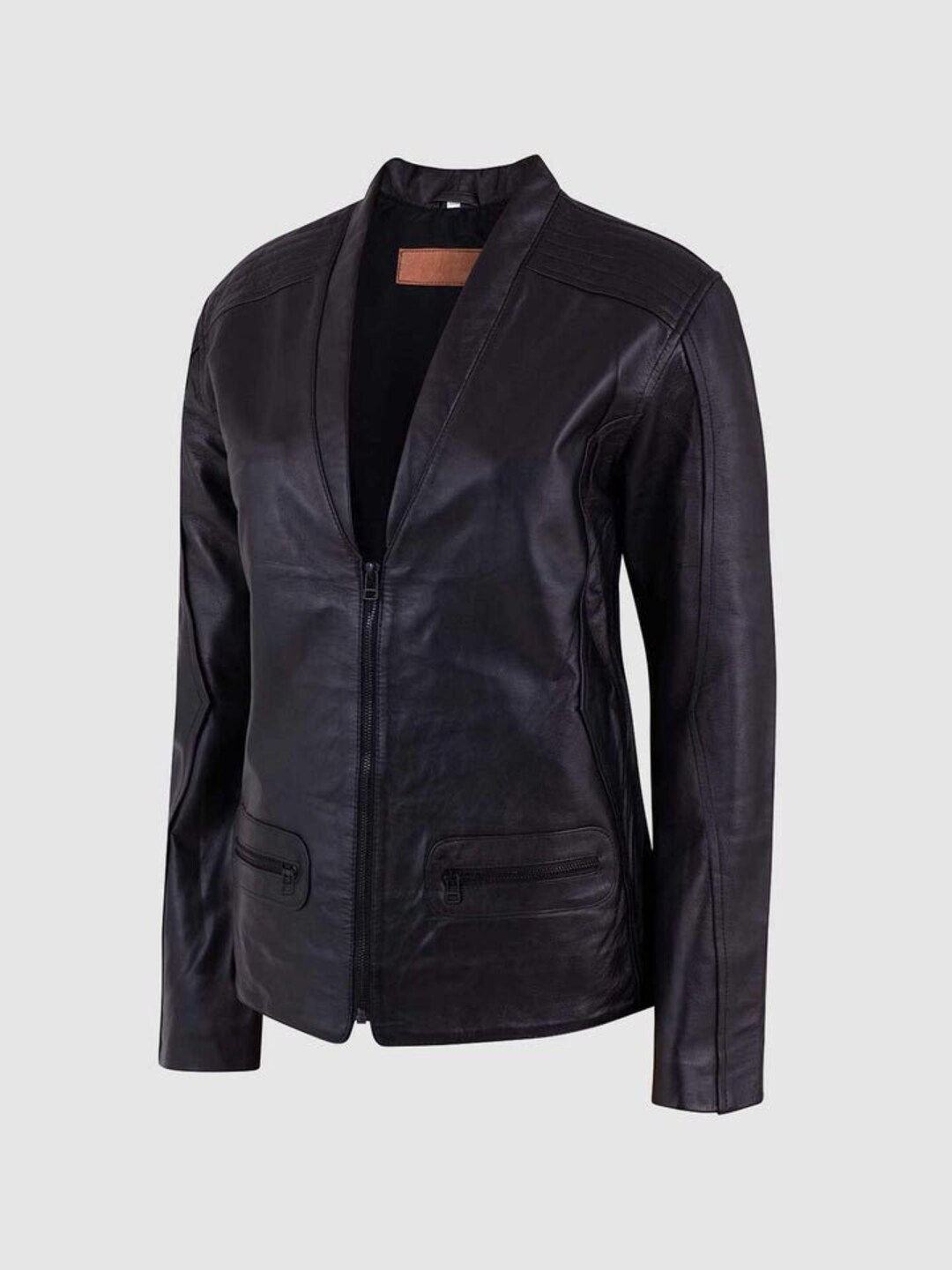 Robalo Black Color Leather Jacket Made From 100% Lamb Skin. - Etsy