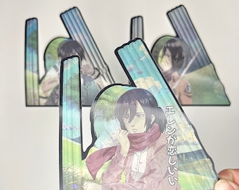 アニメモーション3D防水デカールステッカー[ノートパソコン、車]