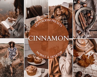 10 Lightroom Presets CINNAMON Presets For Mobile & Desktop Autumn Presets Moody Fall Editing Filter Instagram Blogger Filter Fall Presets