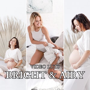 BRIGHT & AIRY LUTs Color Grading | Video Luts | Video and Photo | Mobile and Desktop | Lumafusion | Premiere Pro | Da Vinci | Final Cut Pro