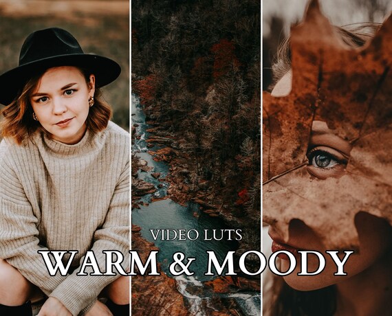 WARM & MOODY LUTs Color Grading | Video Luts | Video and Photo | Mobile and Desktop | Lumafusion | Premiere Pro | Da Vinci | Final Cut Pro