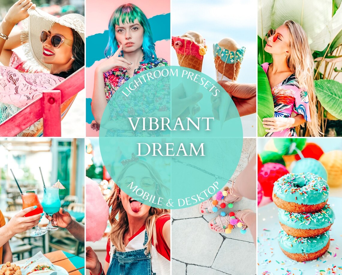 10 Lightroom Presets VIBRANT DREAM Presets Mobile & Desktop Etsy