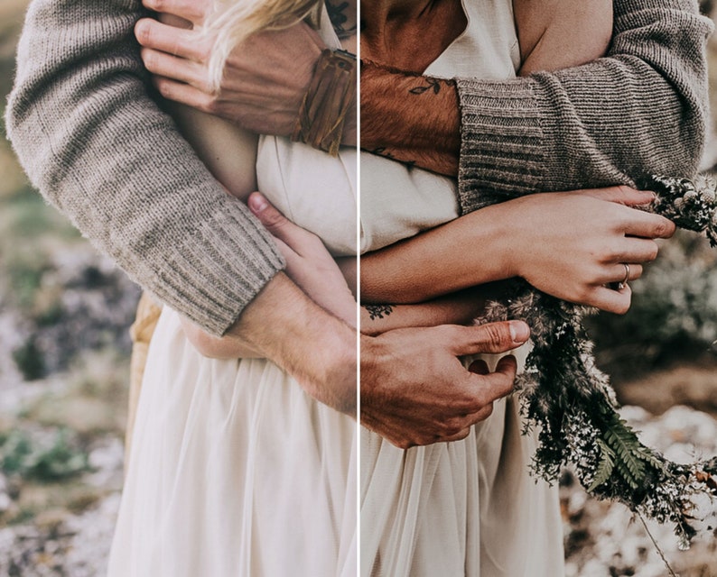 May include: A cream-colored sleeveless dress featuring a gathered bodice and a flowing skirt, paired with a textured beige knit sweater. The ensemble is accented by a dried floral arrangement held in hand, showcasing natural tones and soft fabric textures.