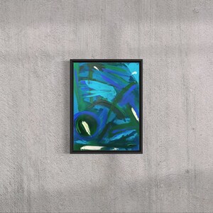 Through a Seagrass Field, Original Abstract Painting