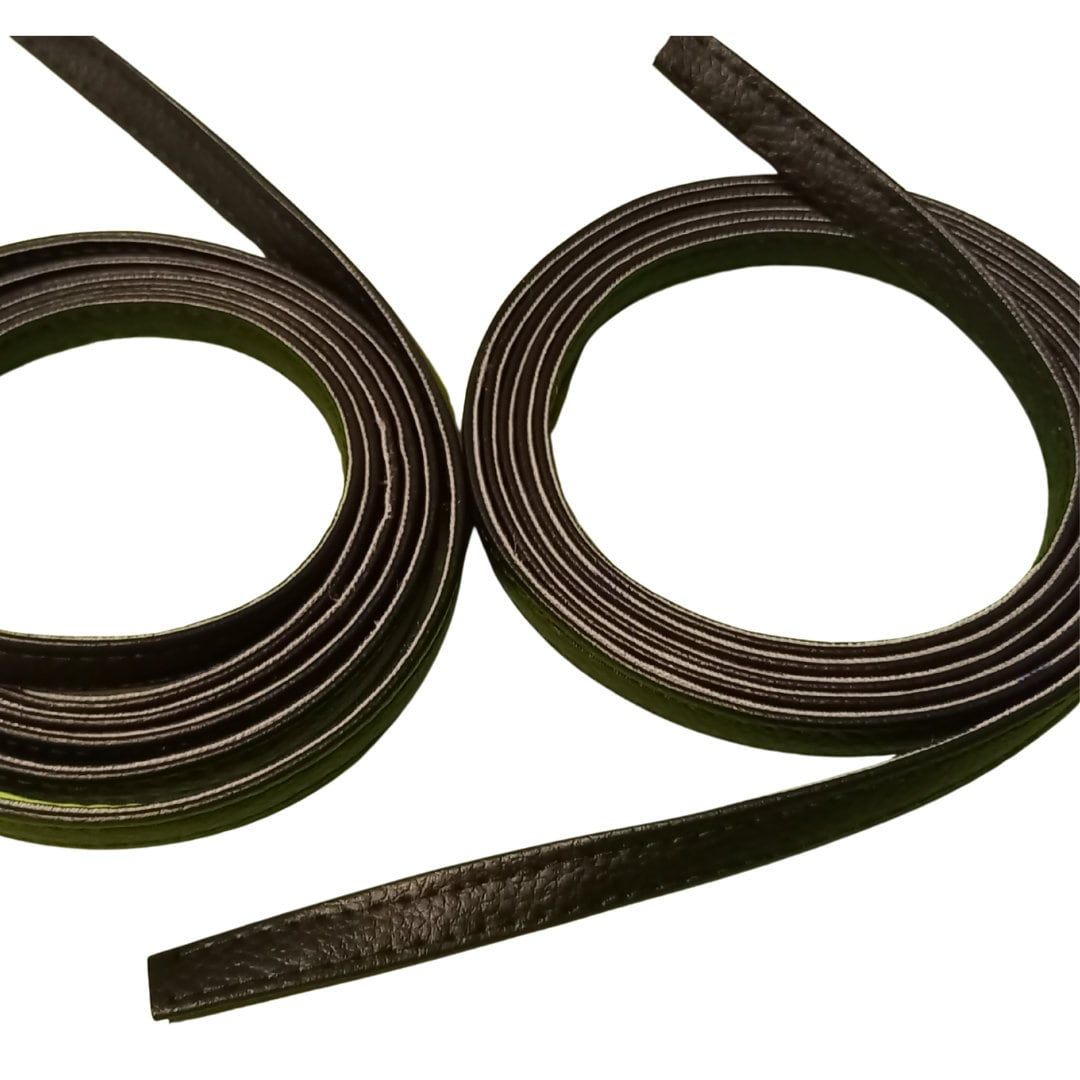 10mm Faux Leather Straps for Hobby Horse Tack Making, Vegan Black Leather  Strings for DIY Projects 