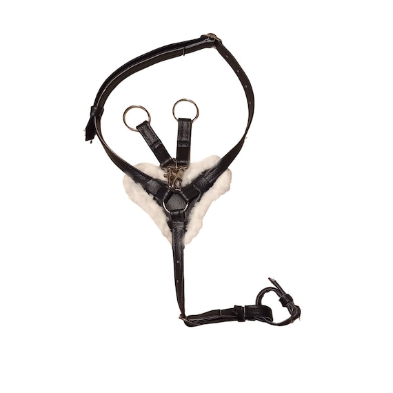 Padded Martingale & Breastplate for Hobby Horse Bridle, Running Martingale with Snap Hooks for a Stick Horse, Hobby Horse Accessories