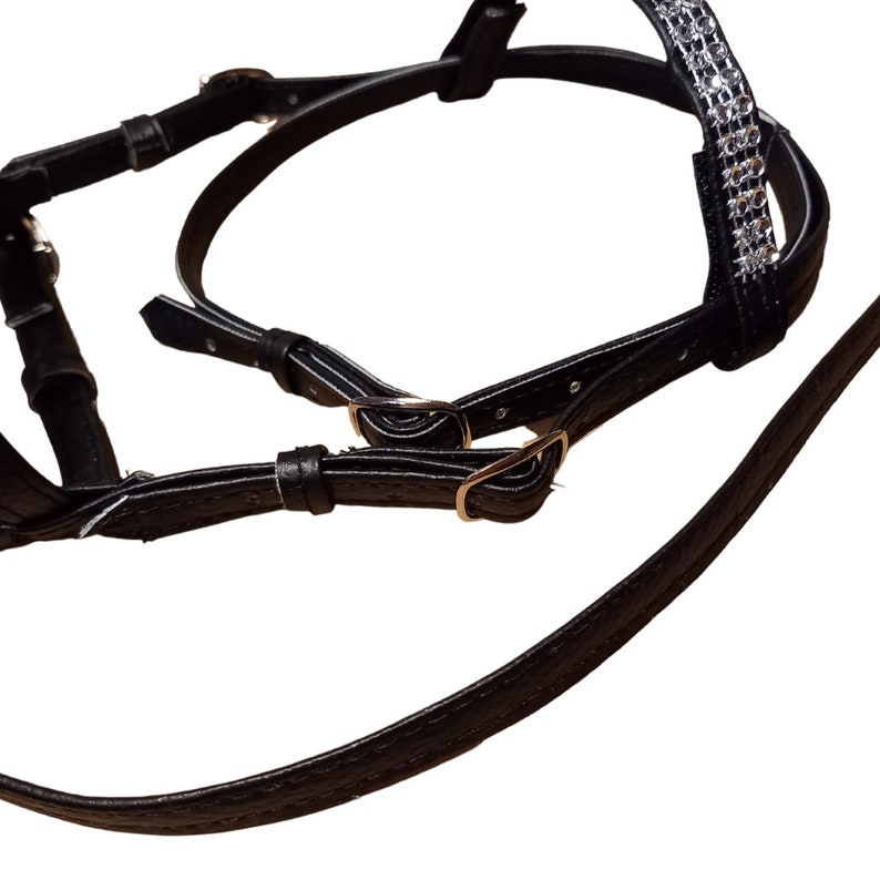 Snaffle Bridle Reins for Hobby Horse, Basic Single Bridle for Hobbyhorse, Removable Browband, Hobby Horse Tack imagem 5