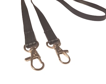 Hobby Horse Reins, Black Leather, Hobby Horse Accessories