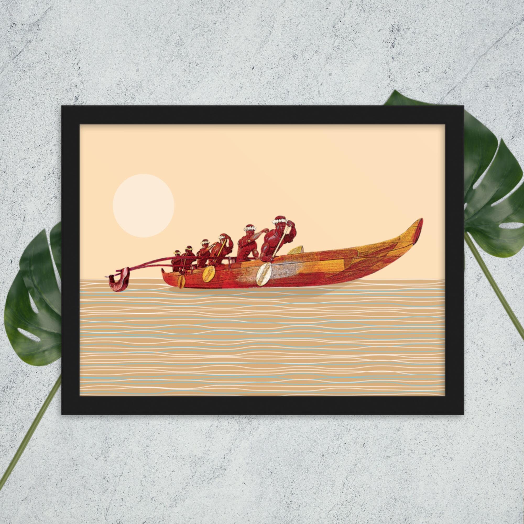 ハワイ風。木製カヌー。壁掛けオブジェ。ビンテージ。 Hawaiian canoe paddle decor - Etsy 日本