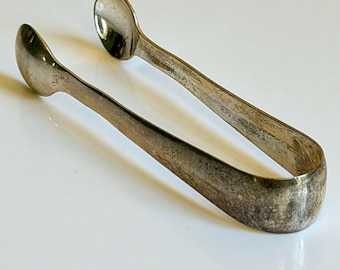 Antique 1894 Sterling Silver Sugar Tongs - James Deakin  and Sons (JD&S) Sheffield